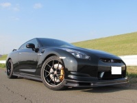 ニッサンＧＴＲ Ｒ３５ ＮＩＳＭＯフロントフェンダー交換/ＢＢＳ ＲＩ－Ｄ ＤＵＲＡマッドブラック装着