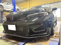 ホンダ シビック タイプR FL5 R-TYPE INTERCOOLER＆PIPING＆OIL COOLER KIT BLACK＆CARBON AIR DUCT取付け その②