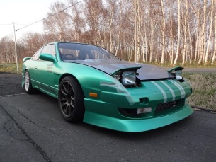 シルビア　S13　アペックス　パワーFC　白老で現車セッティング