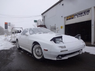 RX-7　FC3S　13B　エンジン不動で引取に行きましたが　(゜Д゜;)
