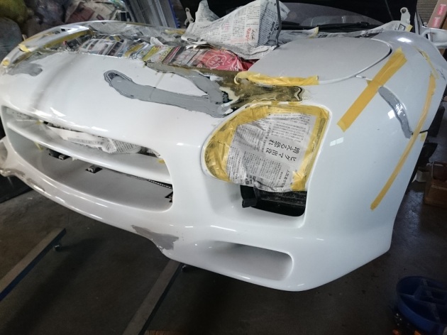 RX-7 FD3S マツダスピード バンパー修理完成 (#^_^#)｜車のチューニング/ワンオフパーツ製作  テクニカルガレージメイクアップ｜do-blog（ドゥブログ）