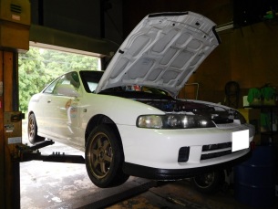 インテグラ　DC2　TYPE-R　車検で入庫しました。