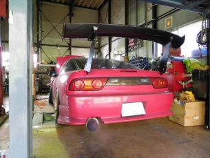 180SX　RPS13　GT3ｰRS　タービン　現車セッティング始まる。