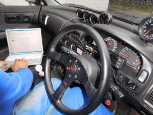 インプレッサ　GC8　EJ20　パワーFC　現車セッティング　始まる。