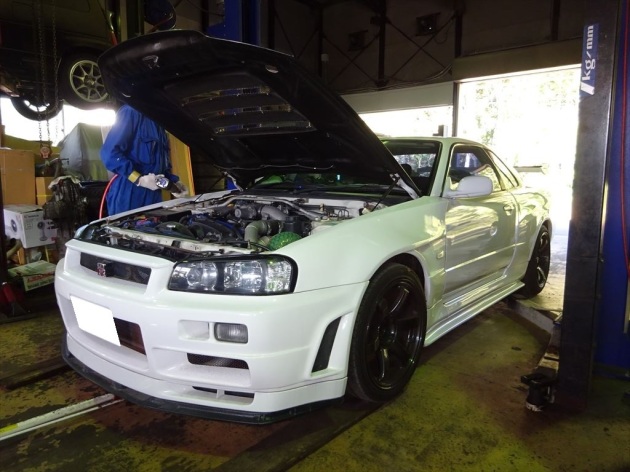 スカイライン　R34　RB26DET　エンジンスワップ　始まりました！