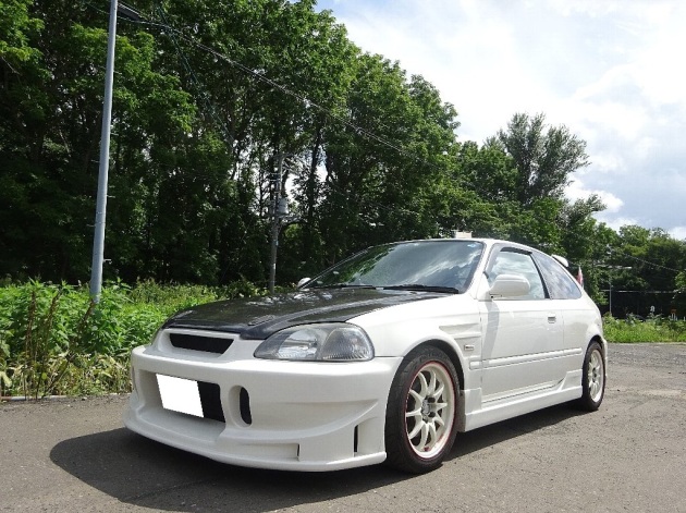 シビック EK4 EK9 TYPE R ワンオフマフラー サイレンサー付き