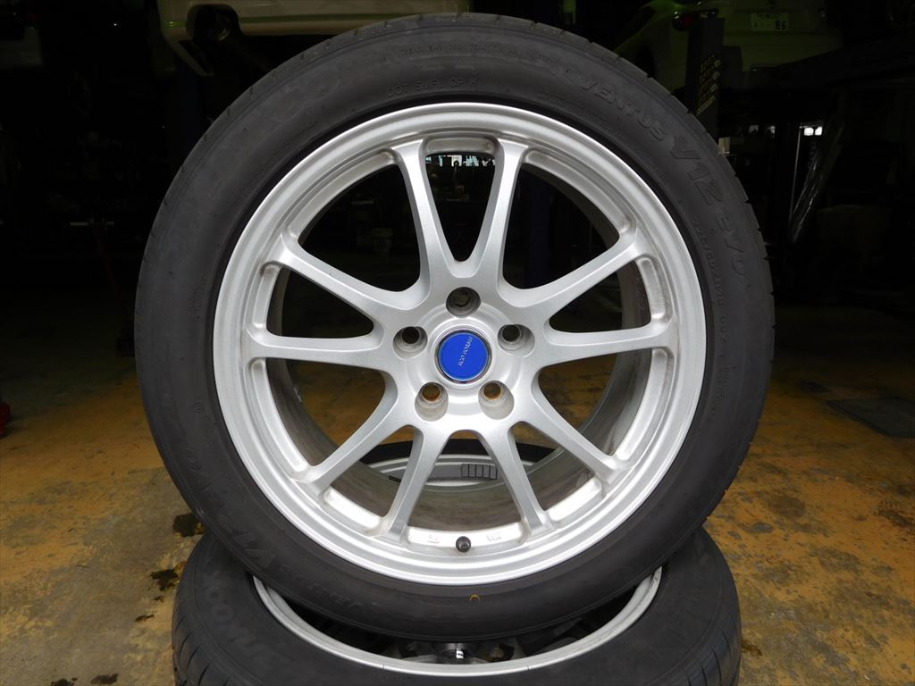 タイヤ・アルミ4本セット 225/50R18 8J +45 中古品｜車のチューニング 