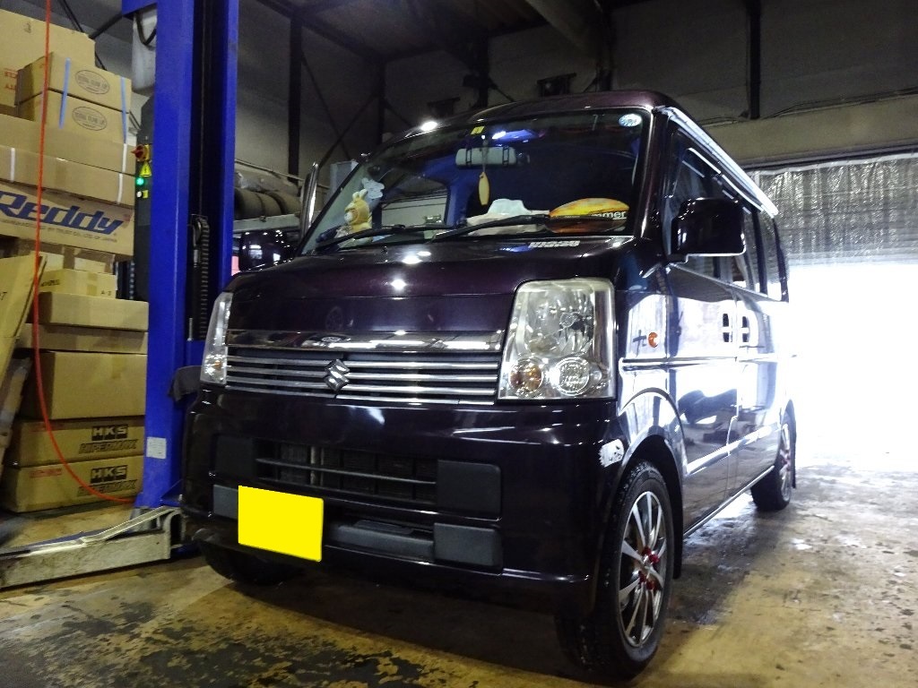 エブリイワゴン DA64W K6A 車検・整備 入庫しました！｜車の 