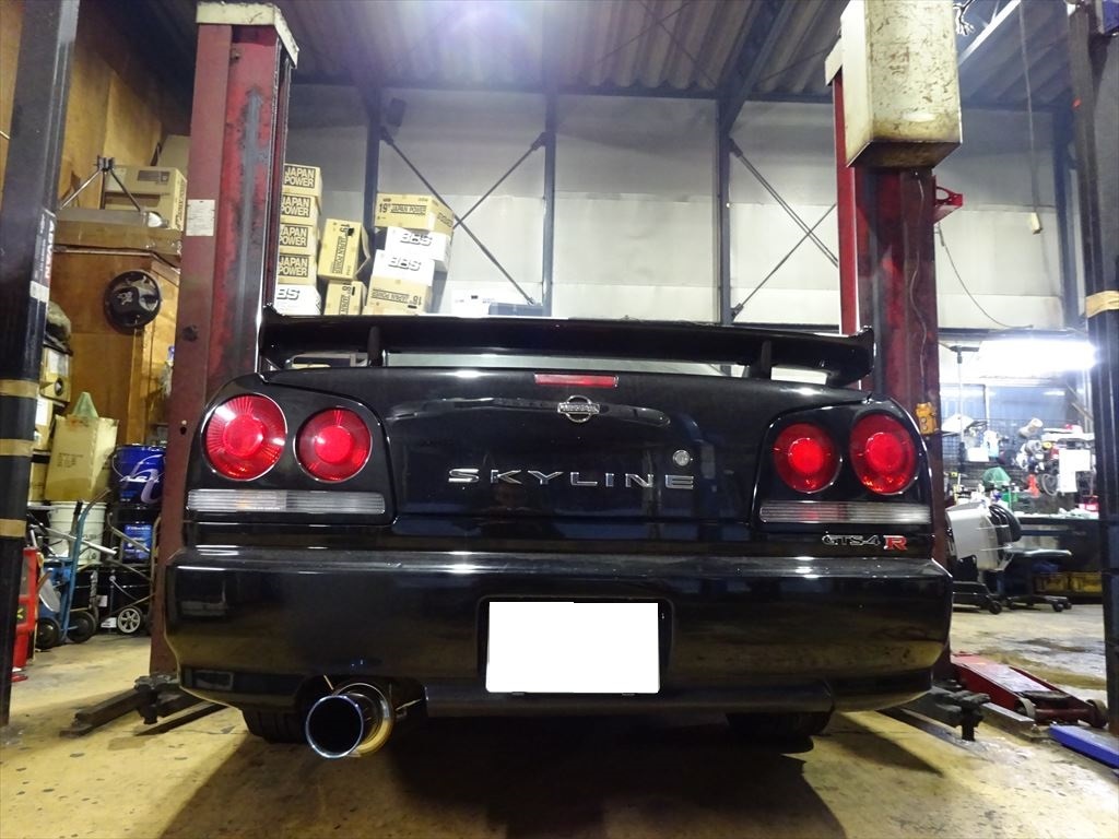 スカイライン ENR34 RB25 ターボ化 エンジン始動しました！｜車の