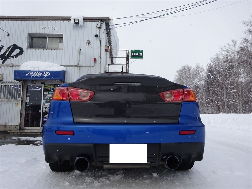 ランエボ10 CZ4A 4B11 Do-Luck カーボントランク 取付です！｜車の