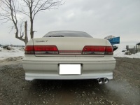 マーク２　ＪＺＸ１００　リヤマフラー　加工　取付しました