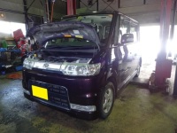 タント　Ｌ３６０Ｓ　アイドリング不調で入庫しました。