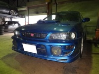 インプレッサ　ＧＣ８　デフィ　４連メーター取付始まりました