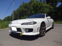 シルビア　S15　SR20DET　車検整備で入庫しました。