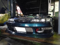 シルビア　S14　SR20DET　エンジントラブルで緊急入庫に。
