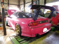 180SX　RPS13　SR20DET　HKS　Fコン　現車セッティング　中断！