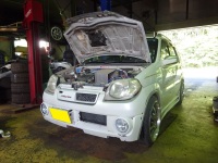 スズキ　Kei　HN11S　F6A　VVC　取付が排気漏れ修理へ変更！