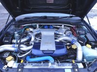 レガシィ　B4　BE5　Greddy　クリーナー取付と4輪アライメント調整！