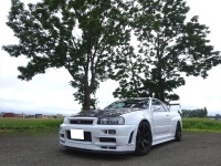 スカイライン　ER34　RB26DET　チタンマフラー　取付です！
