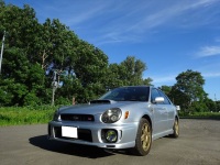 インプレッサワゴン　STI　GGB　EJ20　ＡＣコンプレッサ交換です！