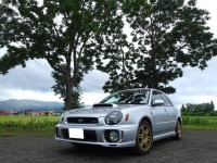 インプレッサ　STI　GGB　EJ20　HKS　マフラー取付です！
