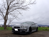 スカイライン　GTR　BNR34　HKS　TYPE-S　装着＆4輪アライメント　納車です！