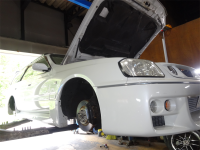 ステージア　WGNC34　RB26DET　タイヤ＆車検・整備　入庫です！