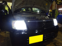 EKワゴン　H81W　3G83　スタッドレスタイヤ＆LED球　交換です！