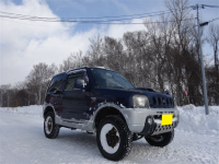 ジムニー　JB23W　K6A　オイル交換＆除雪です！