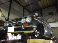 ブルーバード　SSS　KP510　L16　フロント足回り　修理です！　