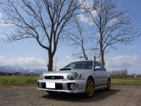 インプレッサワゴン　STI　GGB　EJ20　オイル交換＆SOD-1添加です！