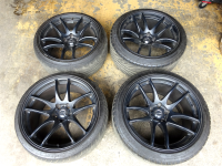 WORK EMT-Kiwami 9.5J/10.5J×19 ナンカン NS-2 245/295ZR19 中古4本SET