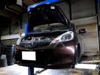 フィット　GE7　L13A　F/ブレーキ　パット＆ローター交換です！
