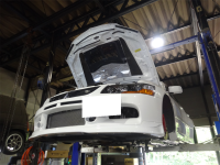 ランエボ９　CT9A　4G63　車検・整備　オイル交換　入庫です！
