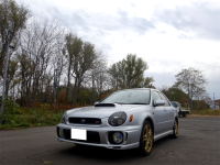 インプレッサワゴン　STI　GGB　EJ20　オイル交換＆SOD-1添加です！