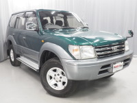 95プラド純正グリーンⅡワンオーナー車両9.2万キロ！本州仕入の錆が少ない車両です！