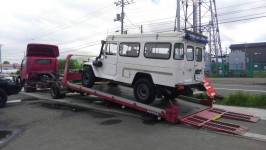 希少ランクル４０トゥルーピーポップトップを和歌山県のＭ社様に陸送納車させていただきました！