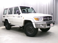 再販ランクル76ガソリン5速マニュアル！新品タイヤ付き！前後デフロック付ワンオーナー車両！