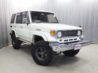 ランクル77希少5速マニュアル前後デフロック付き！走行21.9万キロ！純正ホワイト！