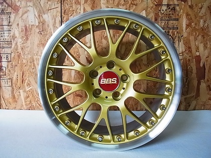 BBS RS787 18インチ リフレッシュを兼ねてシルバーからゴールドへ色変え塗装