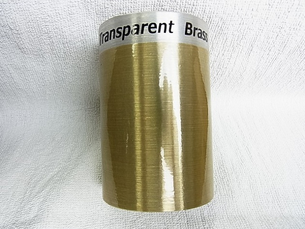 パウダーコートカラーサンプル画像【キャンディーTransparent Brass】