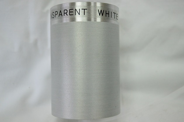 パウダーコートカラーサンプル画像【キャンディーTransparent White】