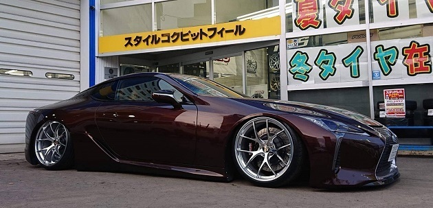 バレル研磨フルポリッシュ加工のBBS RI-DをレクサスLCへ装着