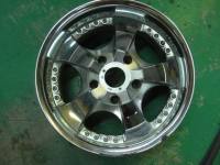 WORK LS105SUV リムガリ傷修理