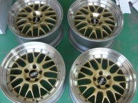 BBS Racing-GTⅡ ディスクマグネシウム仕様 ガリ傷修理+ナットホールブッシュ製作