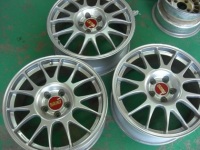 BBS RG(DSK) ガリ傷、削れ修理　ハイパーシルバー塗装