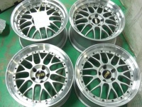 BBS RS 他店リム修理をダイヤモンドカットにて再修理