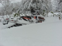 今期初乗り！AKハンパない・・・雪！