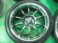 ADVAN Racing RZ-DF リム傷修理 ダイヤモンドカット加工