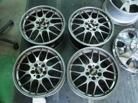 BBS RG-Rカスタム バレル研磨でミラーポリッシュ加工